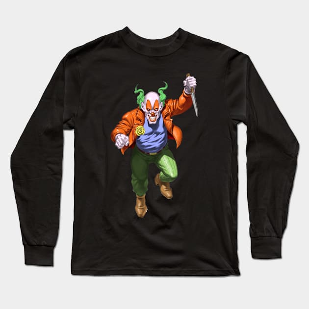 Scary Clown Long Sleeve T-Shirt by Paul_Abrams